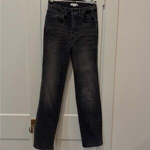 GOOD AMERICAN Good Legs Straight Leg Jeans Women's Size 4 Black